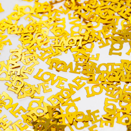 Confetti de table Love Gold