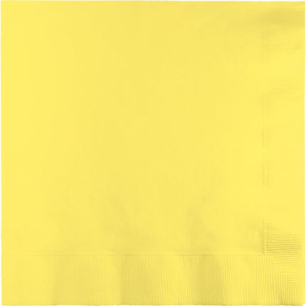 Serviettes de table jaune clair 3 couches 41cm 25pcs