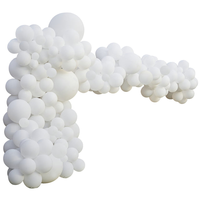 Arche de ballons blancs XL DIY Set