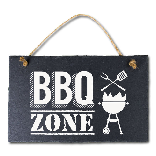 Assiette en ardoise Bbq Zone 25cm