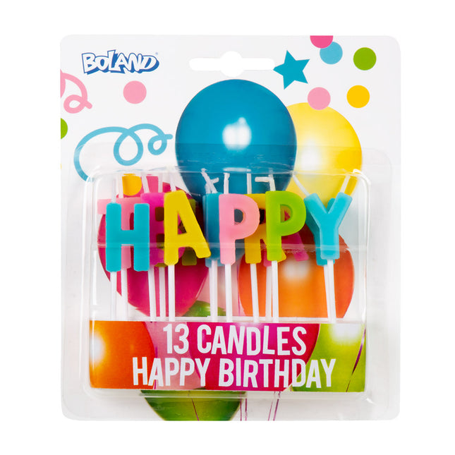 Bougies de joyeux anniversaire 13pcs