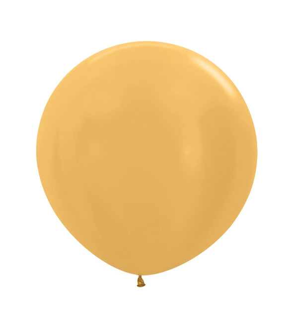 Ballons de baudruche Or Métallique 61cm 10pcs