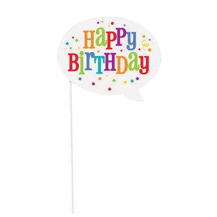 Photo Props Happy Birthday Accessoires 29.2cm 10 pièces