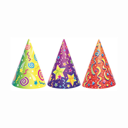 Chapeaux de fête Assortis 17.8cm 6pcs