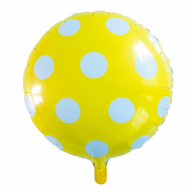 Ballon à l'hélium Dots Yellow 45cm vide