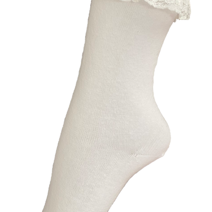 Oktoberfest Stockings White Ladies Short With Lace