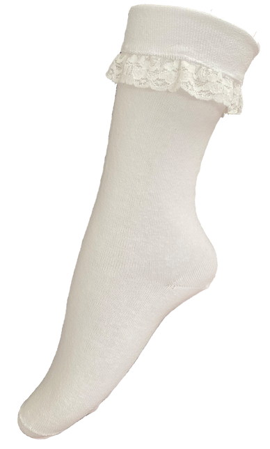 Oktoberfest Stockings White Ladies Short With Lace