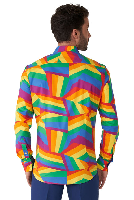 Chemise ZIG Zag Rainbow Hommes OppoSuits