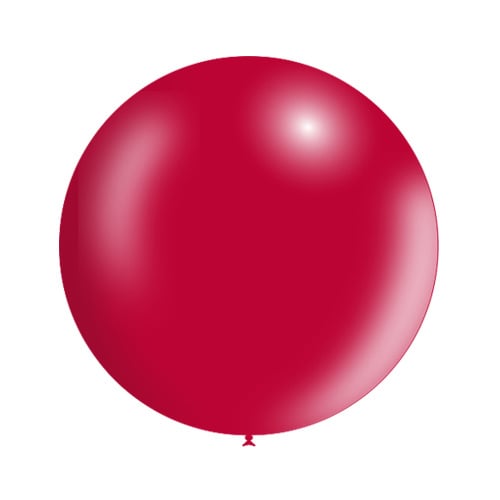 Ballon géant rouge métallique 60 cm