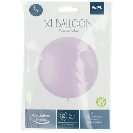 Ballon de baudruche lilas poudre lilas 80cm