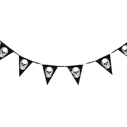 Ligne de drapeau Halloween Crânes 3.6m