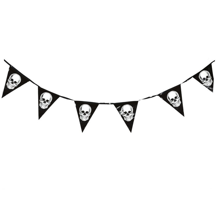 Ligne de drapeau Halloween Crânes 3.6m