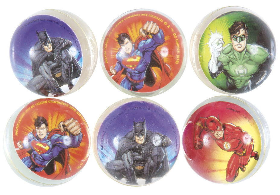 Justice League Balles rebondissantes 3cm 6pcs