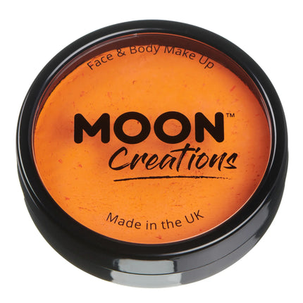 Moon Creations Pro Face Paint Cake Pots Bright Orange 36g