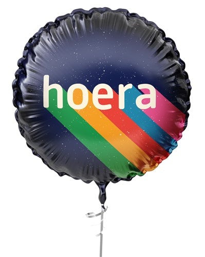 Hooray Helium Balloon Rainbow Empty 45cm