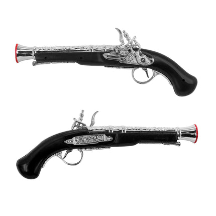 Pistolet Pirate Faux Pistolet Noir Argent