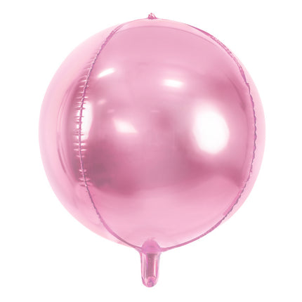 Ballon à hélium rond rose clair vide 40cm