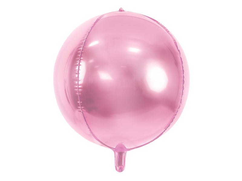 Ballon à hélium rond rose clair vide 40cm