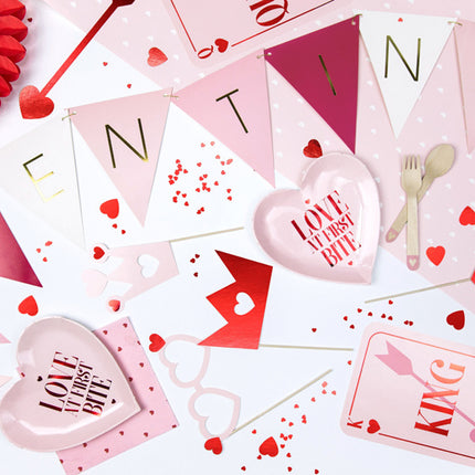 Confetti Hearts Rouge 25mm