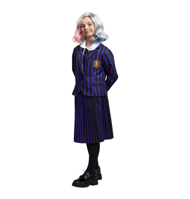 Costume mercredi Uniforme scolaire noir/violet enfant