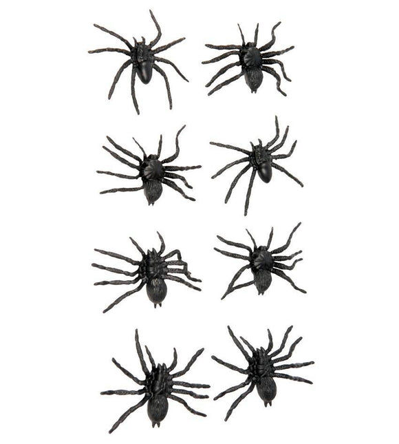 Fausses araignées 6cm 8pcs