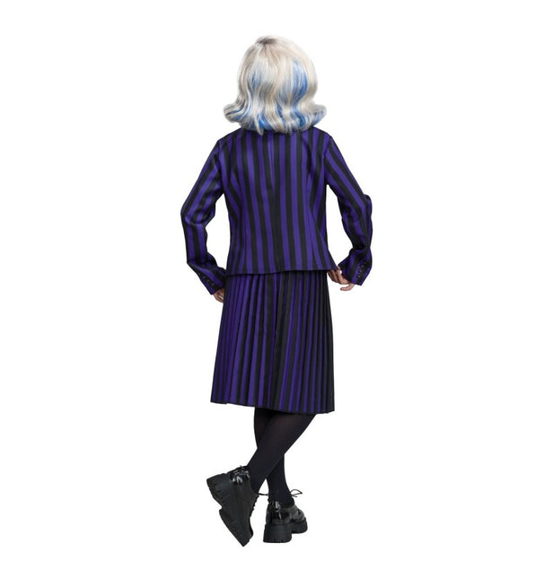 Costume mercredi Uniforme scolaire noir/violet enfant