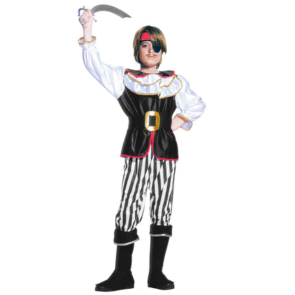 Costume de pirate Rouge Blanc Garçon