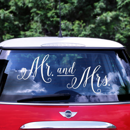 Autocollant de mariage Mr, et Mrs, 3pcs.