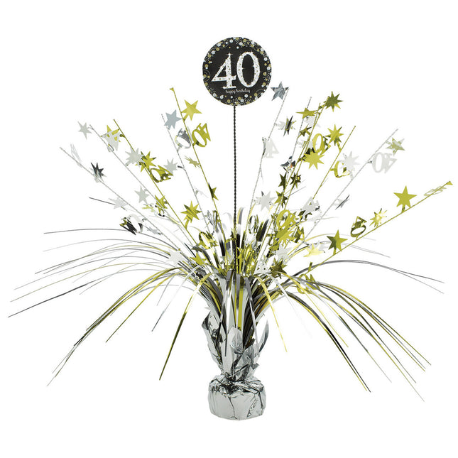 Décoration de table 40 Years Happy Birthday 46cm