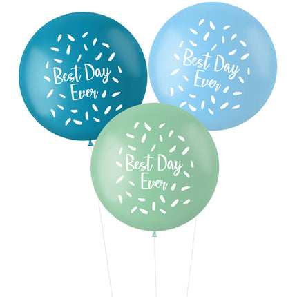 Ballons Best Day Ever 80cm 3pcs