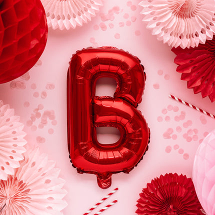 Ballon de baudruche Lettre B Rouge Vide 35cm