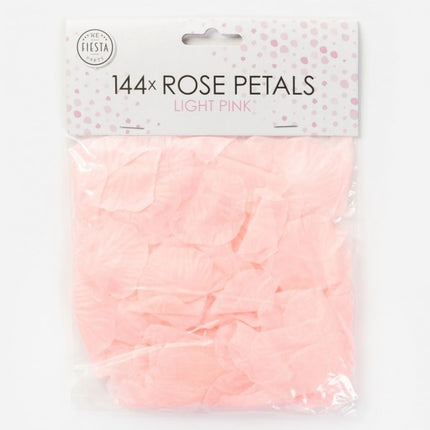 Pétales de rose rose pâle 144pcs