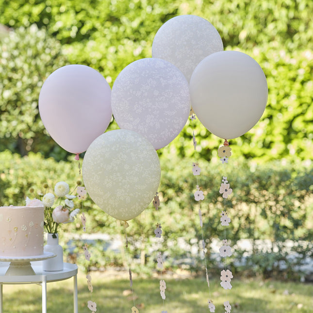 Jeu de ballons de fleurs 10 pièces