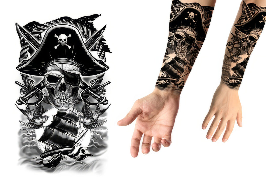 Faux tatouage Pirates 30cm