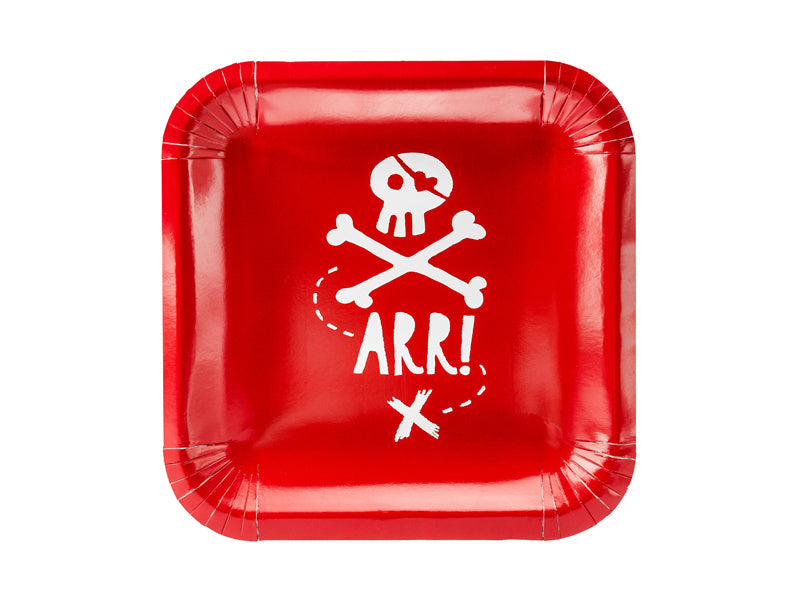 Assiettes Pirate 20cm 6pcs