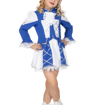 Costume de majorette fille bleue