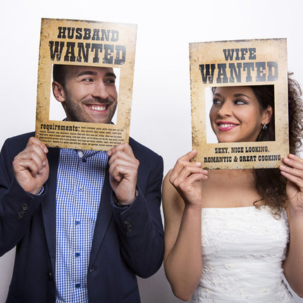 Cadre Photobooth Wanted 2pcs