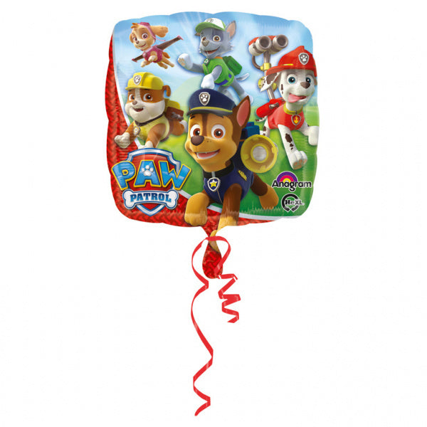 Ballon à l'hélium Paw Patrol Carré 43cm vide