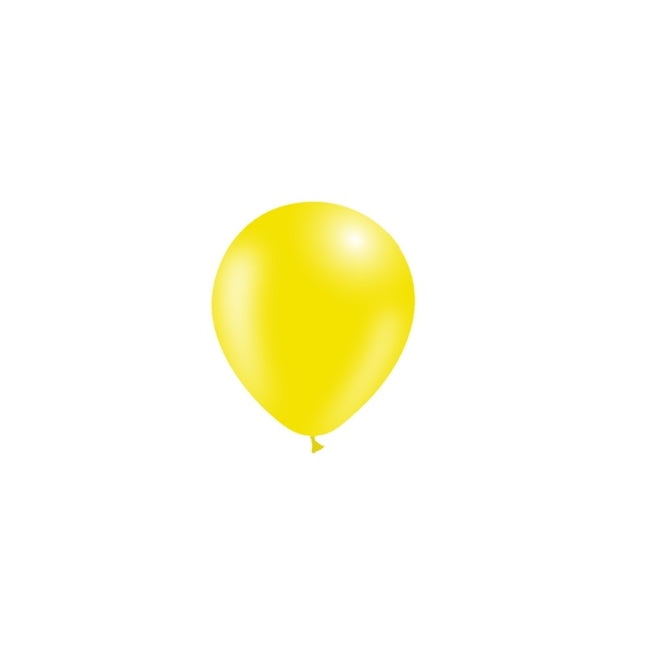 Ballons jaune clair 14cm 100pcs