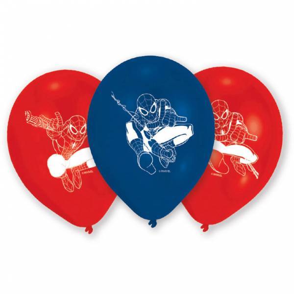 Ballons Spiderman 23cm 6pcs