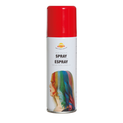 Spray pour cheveux rouge 125ml