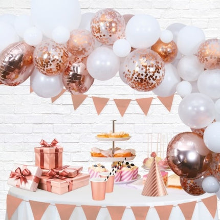 Jeu de ballons de baudruche fait maison Rose Gold 4m