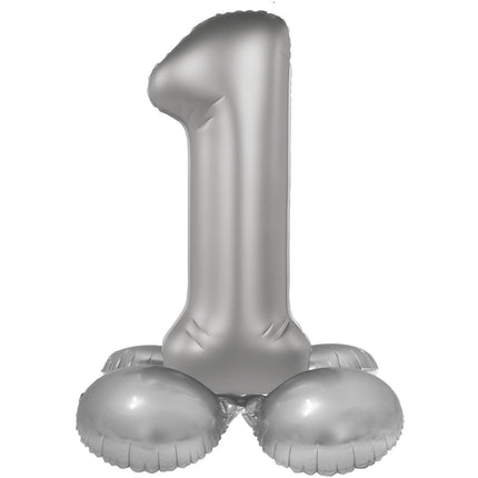 Ballon de la figure 1 an Argent 41cm