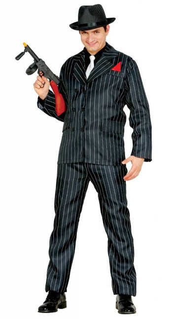 Costume de gangster Bleu foncé Hommes