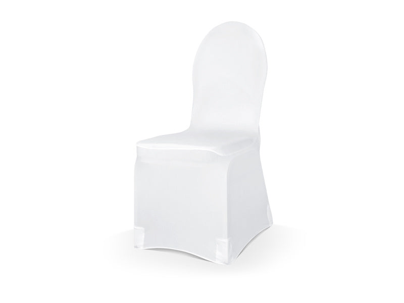 Housse de chaise élastique blanche