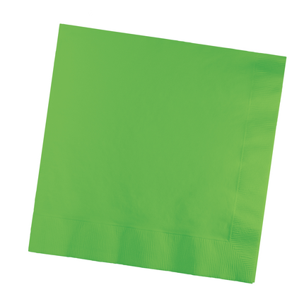 Serviettes de table vert lime 3 couches 41cm 25pcs