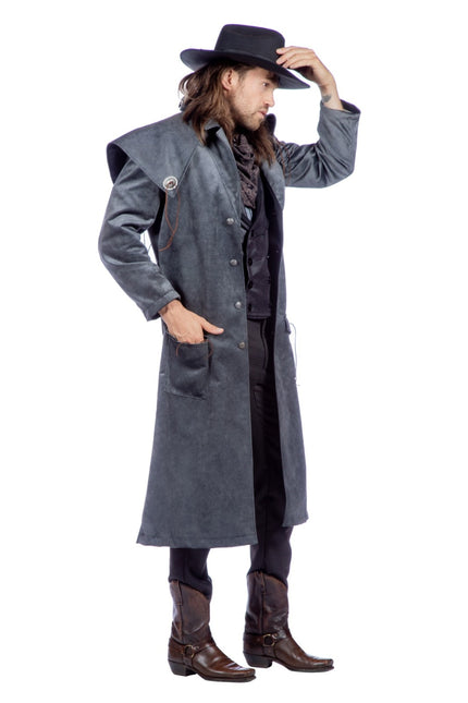 Veste de cow-boy Gris Hommes Western