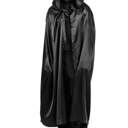 Cape noire Hommes Satin