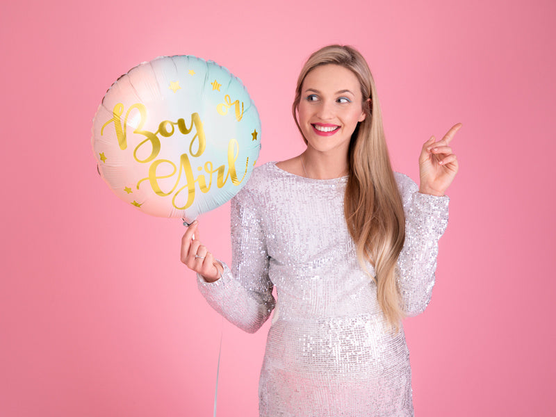 Ballon à l'hélium garçon ou fille vide 35cm