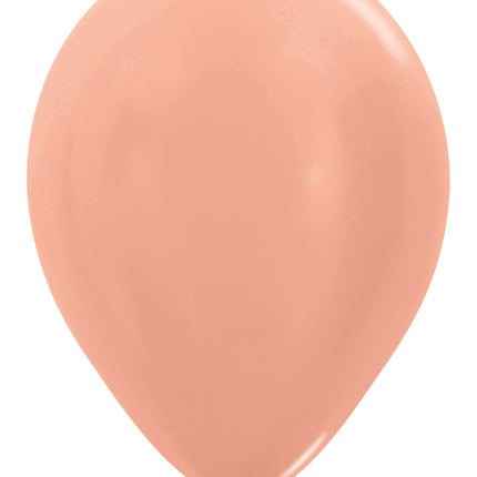 Ballons de baudruche Metallic Rose Gold 30cm 12pcs